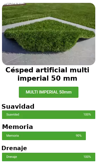 Césped artificial multi imperial 50 mm